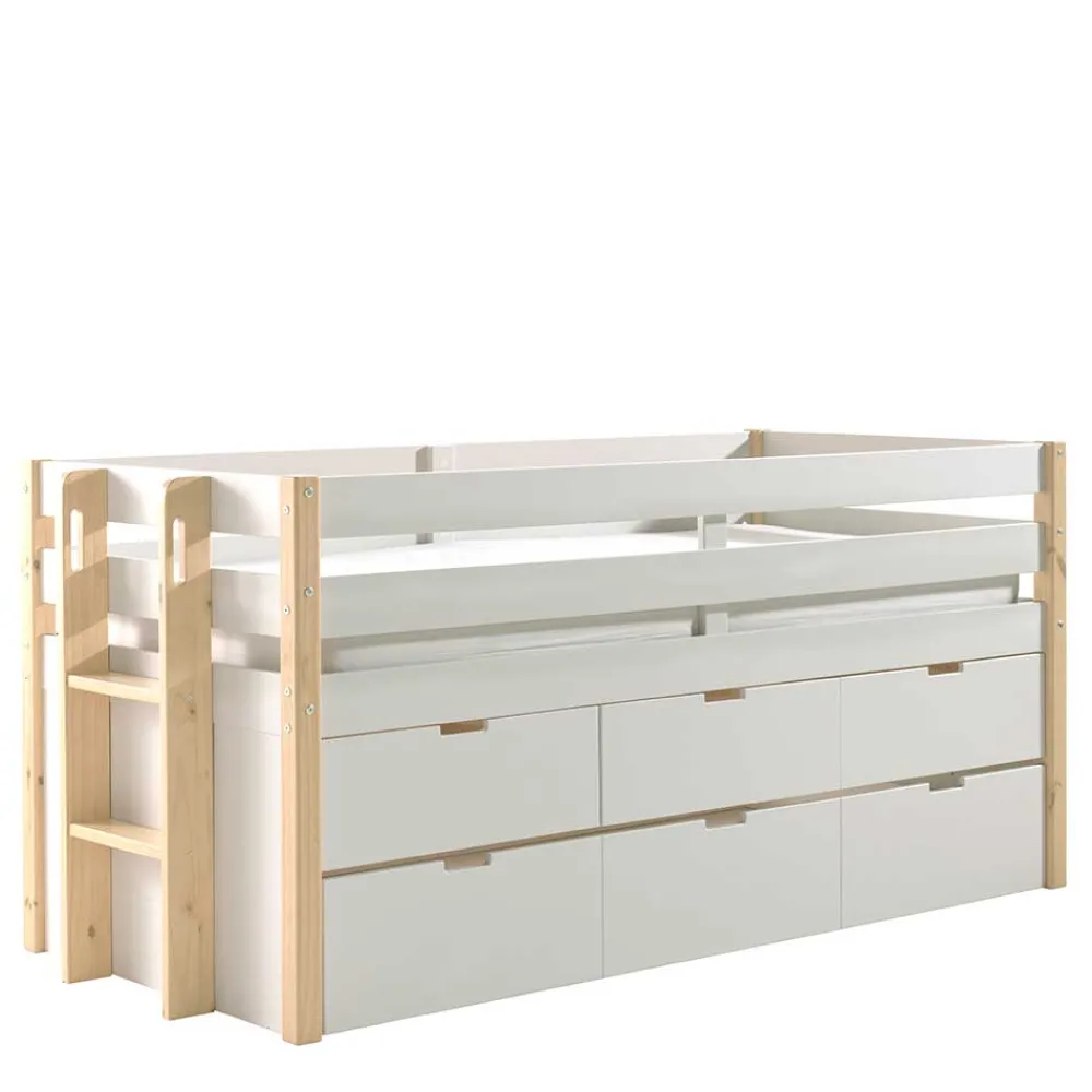 Wohnen Kinderbetten*Halbhohes Kinderbett als Kojenbett - Sharky