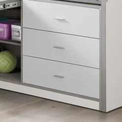 Wohnen Kinderbetten*Halbhohes Kinderbett Boro in Weiß