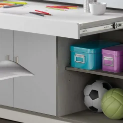 Wohnen Kinderbetten*Halbhohes Kinderbett Boro in Weiß