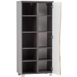 Wohnen Halboffener Badschrank in Wildeiche Optik - Breznia