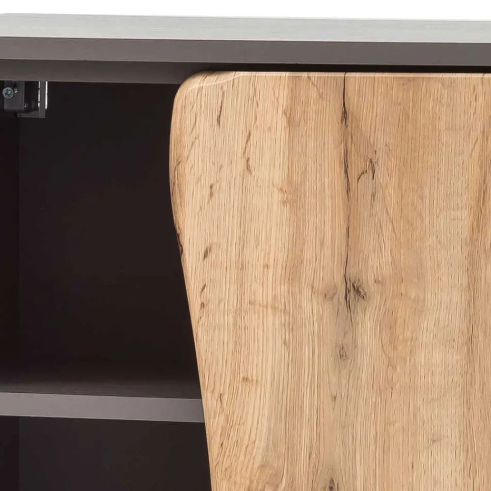 Wohnen Halboffener Badschrank in Wildeiche Optik - Breznia