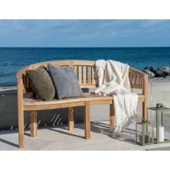 Wohnen Halbrunde Gartenbank mit drei Sitzplätzen - Starolin