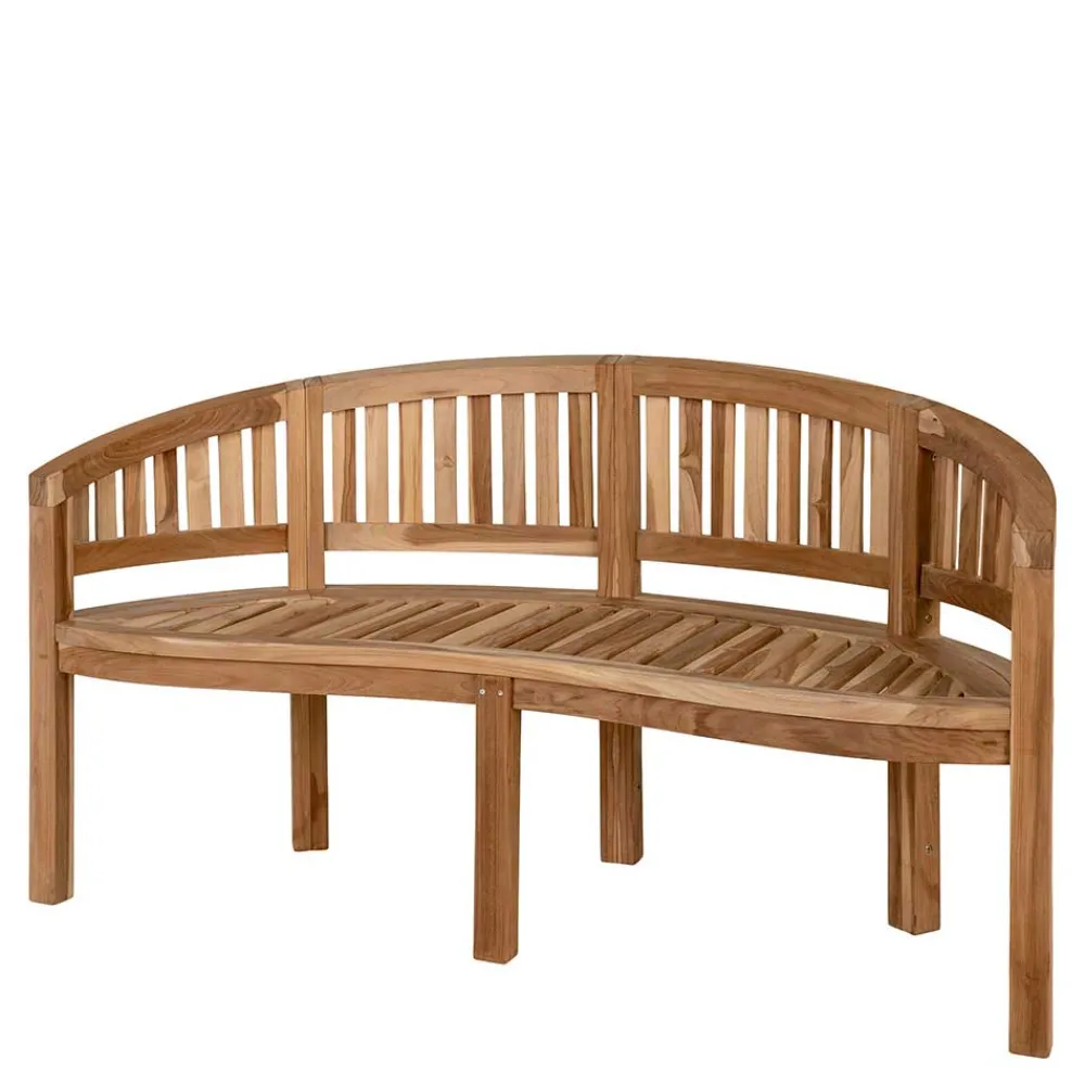 Wohnen Halbrunde Gartenbank mit drei Sitzplätzen - Starolin