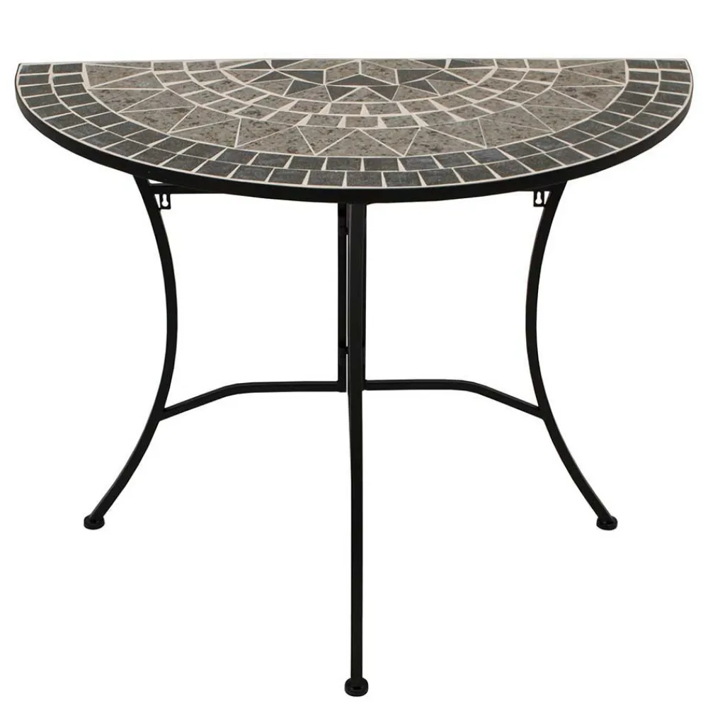 Wohnen Halbrunder Balkontisch & Stühle - Tasmania (dreiteilig)