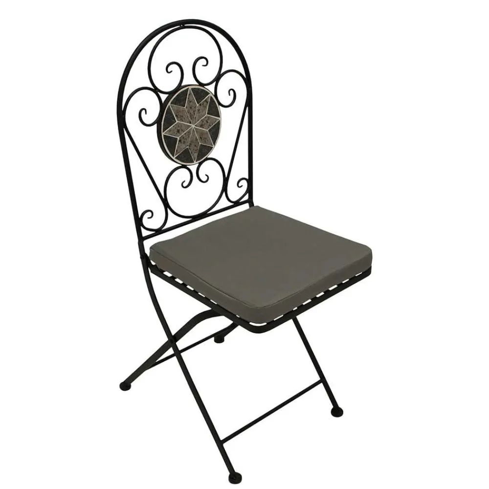 Wohnen Halbrunder Balkontisch & Stühle - Tasmania (dreiteilig)