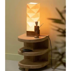 Wohnen Naturholzmöbel|Tische*Halbrunder Beistelltisch im Skandi Design - Fuxiata