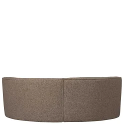 Wohnen Küchenbänke|Esszimmerbänke*Halbrundes Esstisch-Sofa in Dunkelbraun - Sentiagamo