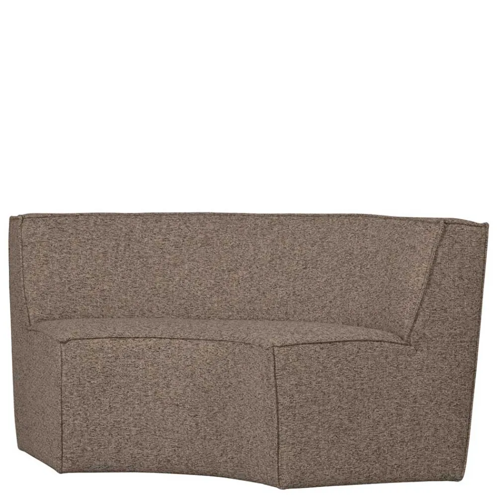 Wohnen Küchenbänke|Esszimmerbänke*Halbrundes Esstischsofa in Dunkelbraun - Sentiagamo