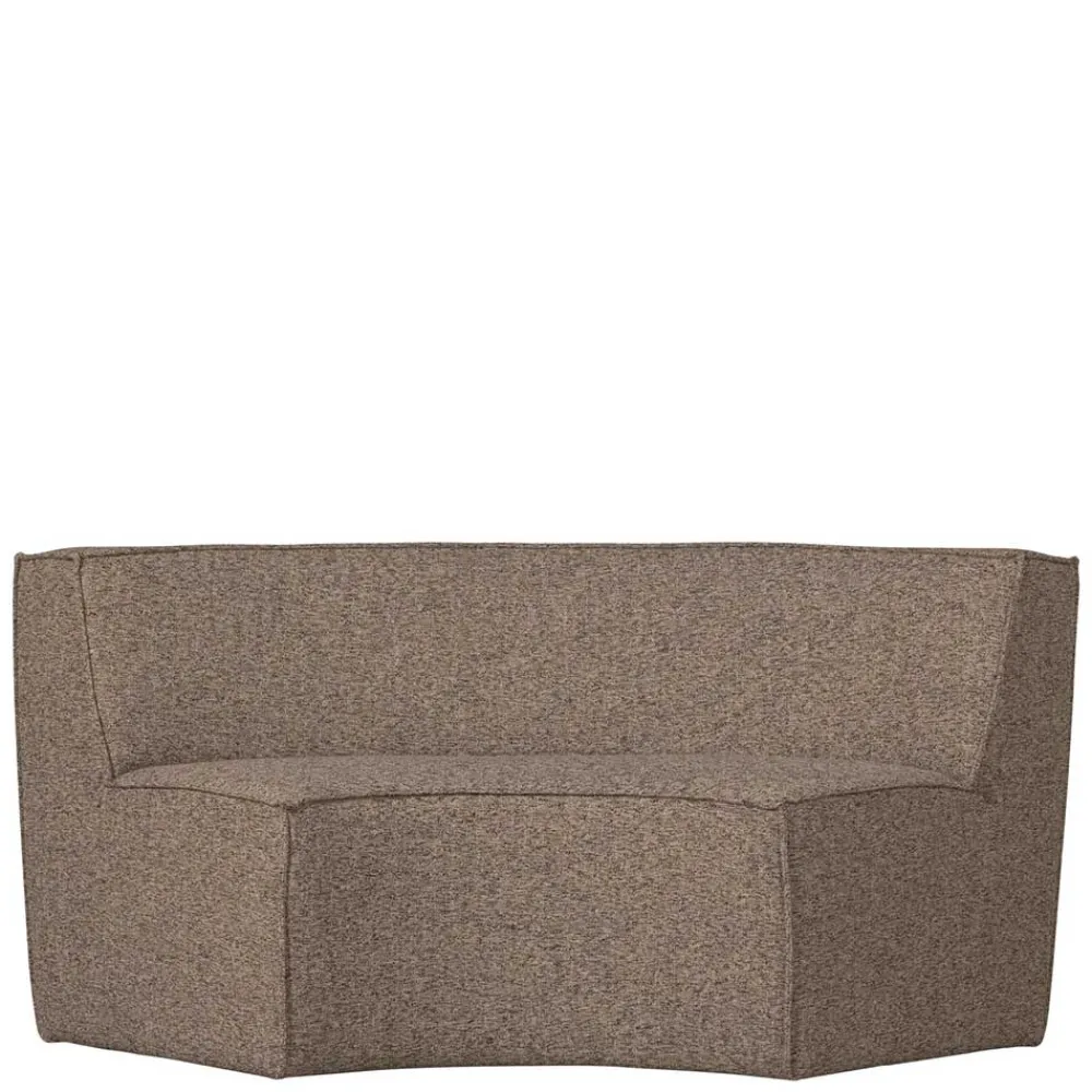 Wohnen Küchenbänke|Esszimmerbänke*Halbrundes Esstischsofa in Dunkelbraun - Sentiagamo