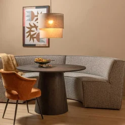 Wohnen Halbrundes Sofa für den Esstisch - William (zweiteilig)