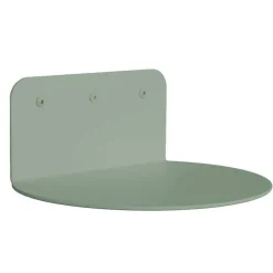 Wohnen Halbrundes Wandregal in Graugrün - Carlos