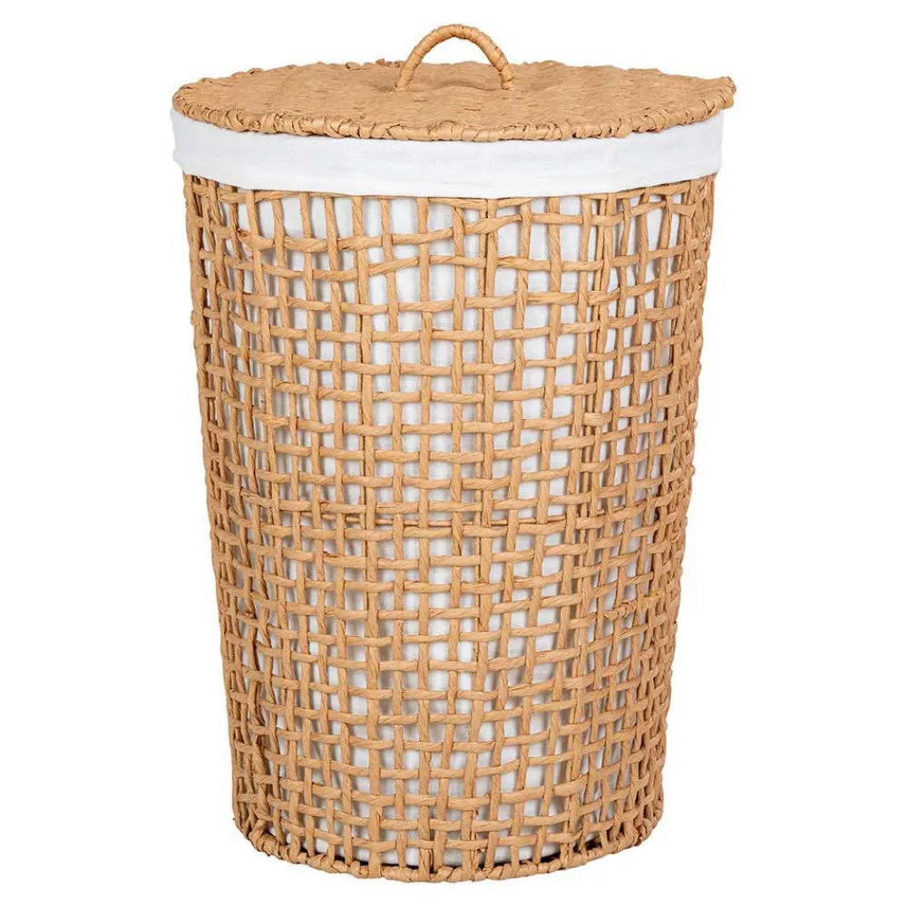 Wohnen Handgeflochtener Wäschekorb aus Papier Geflecht - Rain