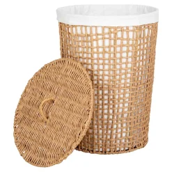 Wohnen Handgeflochtener Wäschekorb aus Papier Geflecht - Rain