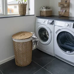 Wohnen Handgeflochtener Wäschekorb aus Papier Geflecht - Rain