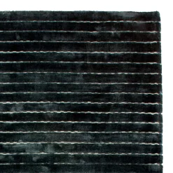 Wohnen Handgewebter Teppich aus Wolle & Viskose gestreift - Setca