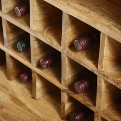 Wohnen Hausbar im Fass Design aus Mangobaum Holz - Croadiva