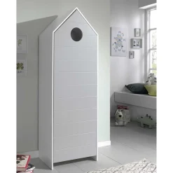 Kinder Wohnen Hausform Kinderschrank in Grau - Indefiva