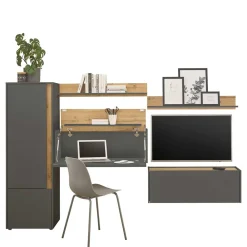 Wohnen Heimbüro Einrichtung Set - Ahilav (fünfteilig)