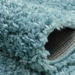 Wohnen Teppiche*Hellblauer Teppich mit hohem Flor - Saracan