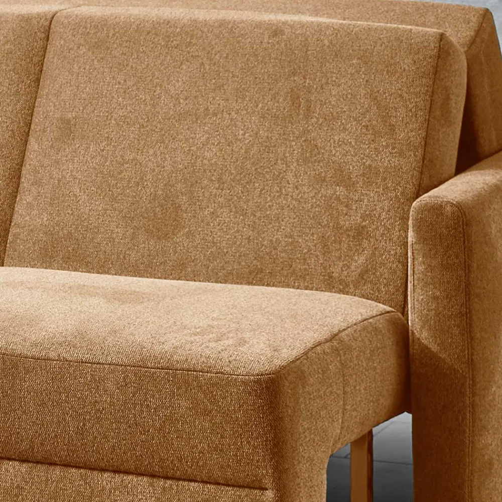 Wohnen Schlafsofas*Hellbraune Schlafcouch hochwertig - Furciano