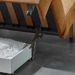 Wohnen Schlafsofas*Hellbraune Schlafcouch hochwertig - Furciano