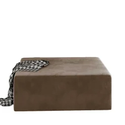 Wohnen Sessel & Hocker|Barhocker*Hellbrauner Couchhocker in quadratischer Form - Aschau