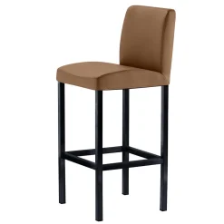 Wohnen Hellbrauner Küchenstuhl hoch - 65cm Sitzhöhe - Anzaroty