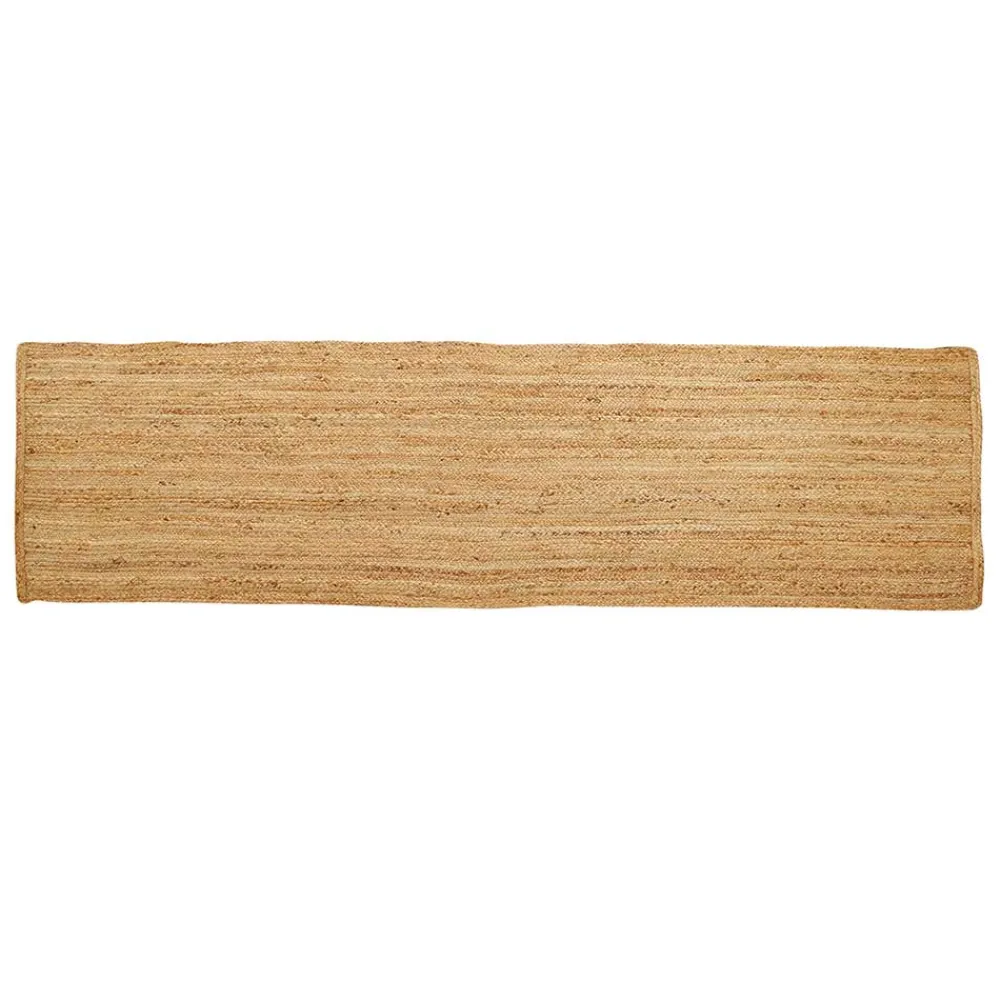 Wohnen Braune Möbel|Teppiche*Hellbrauner Teppich aus Jute - Cranos