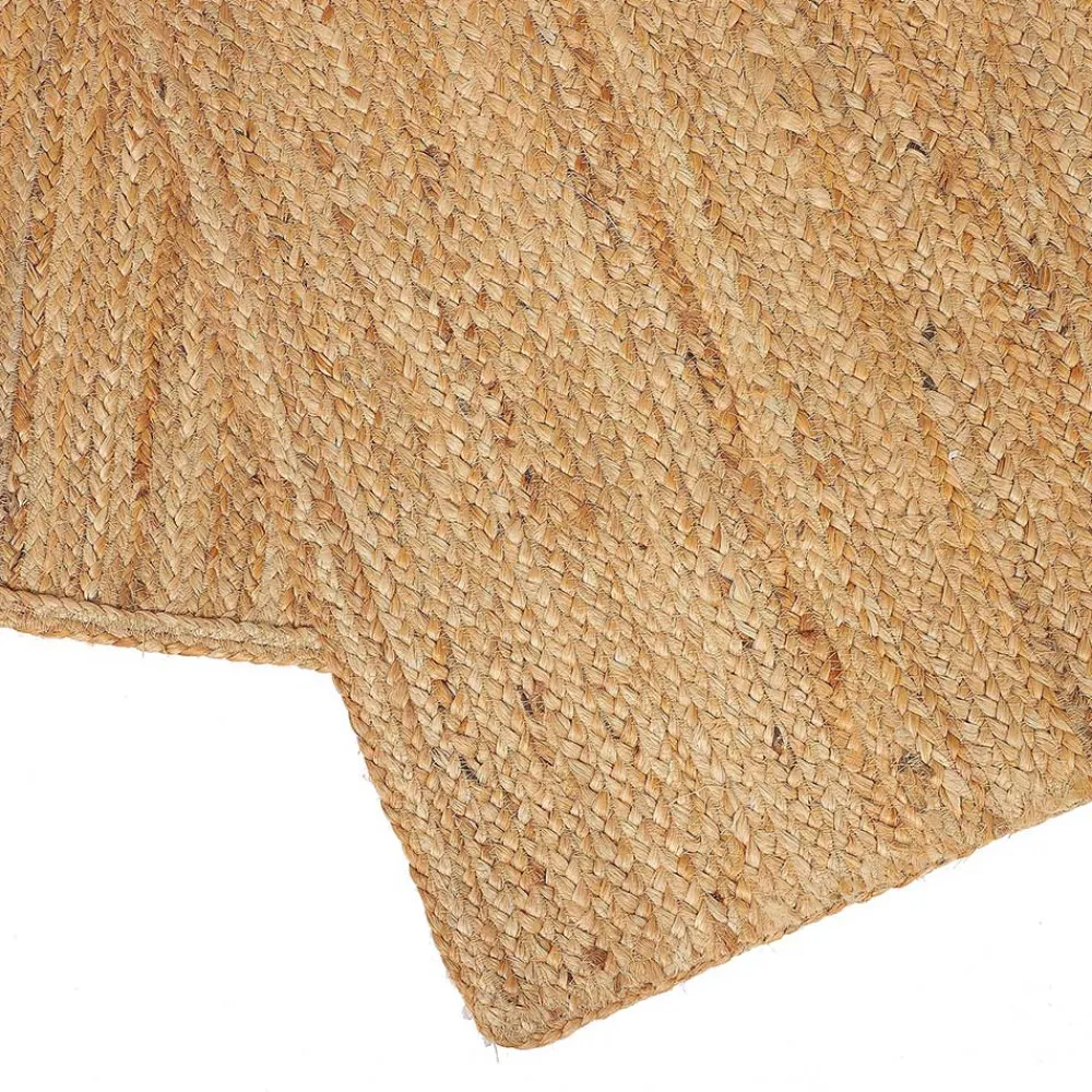 Wohnen Braune Möbel|Teppiche*Hellbrauner Teppich aus Jute - Cranos