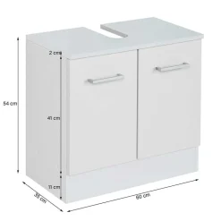 Wohnen Helle Badmöbel als Set in Grau Front - Girios (vierteilig)