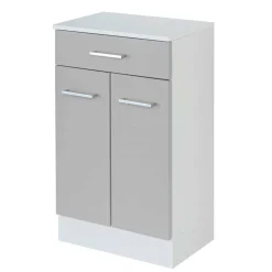 Wohnen Helle Badmöbel als Set in Grau Front - Girios (vierteilig)