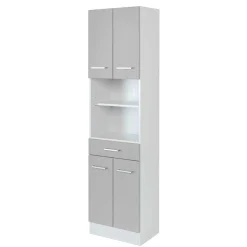 Wohnen Helle Badmöbel als Set in Grau Front - Girios (vierteilig)