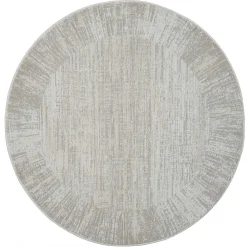 Wohnen Teppiche*Heller Rundteppich mit geketteltem Rand - Yorano