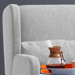 Wohnen Schlafsofas*Hellgraue Funktionscouch mit Schlaffunktion - Laos