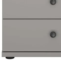 Wohnen Graue Möbel|Landhausmöbel*Hellgraue Hochkommode 47x86x42 cm - Ridonna