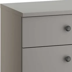 Wohnen Graue Möbel|Landhausmöbel*Hellgraue Hochkommode 47x86x42 cm - Ridonna