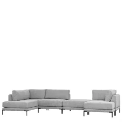 Wohnen Sofas|Sofa*Hellgraue Wohnlandschaft aus Modulen - Horedion (fünfteilig)