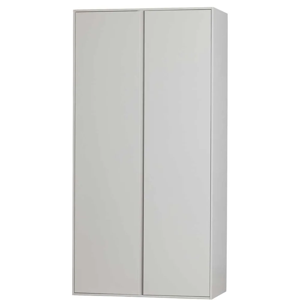 Wohnen Naturholzmöbel|Massivholzmöbel*Hellgrauer Kleiderschrank in modernem Design - Bai