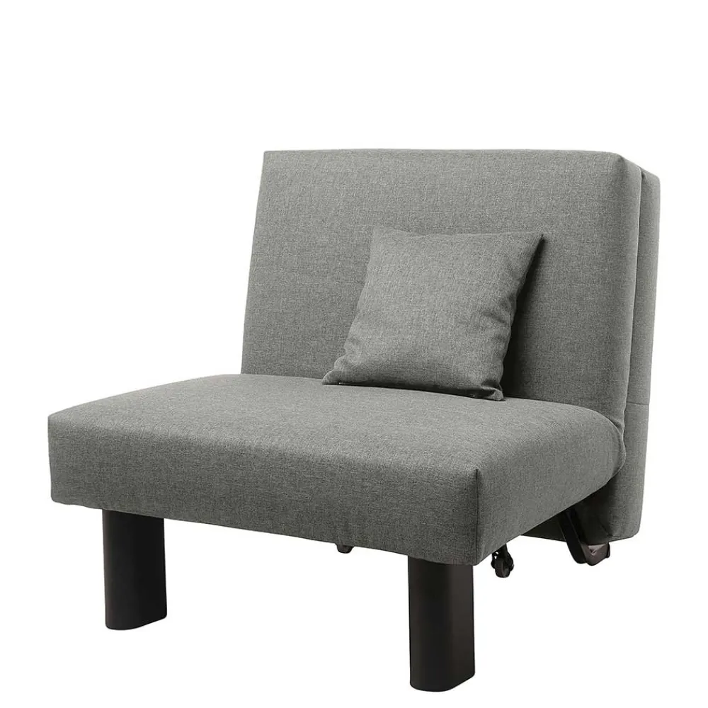 Wohnen Graue Möbel*Hellgrauer Schlafsessel mit 85 cm Breite - Miracella