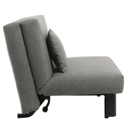 Wohnen Graue Möbel*Hellgrauer Schlafsessel mit 85 cm Breite - Miracella