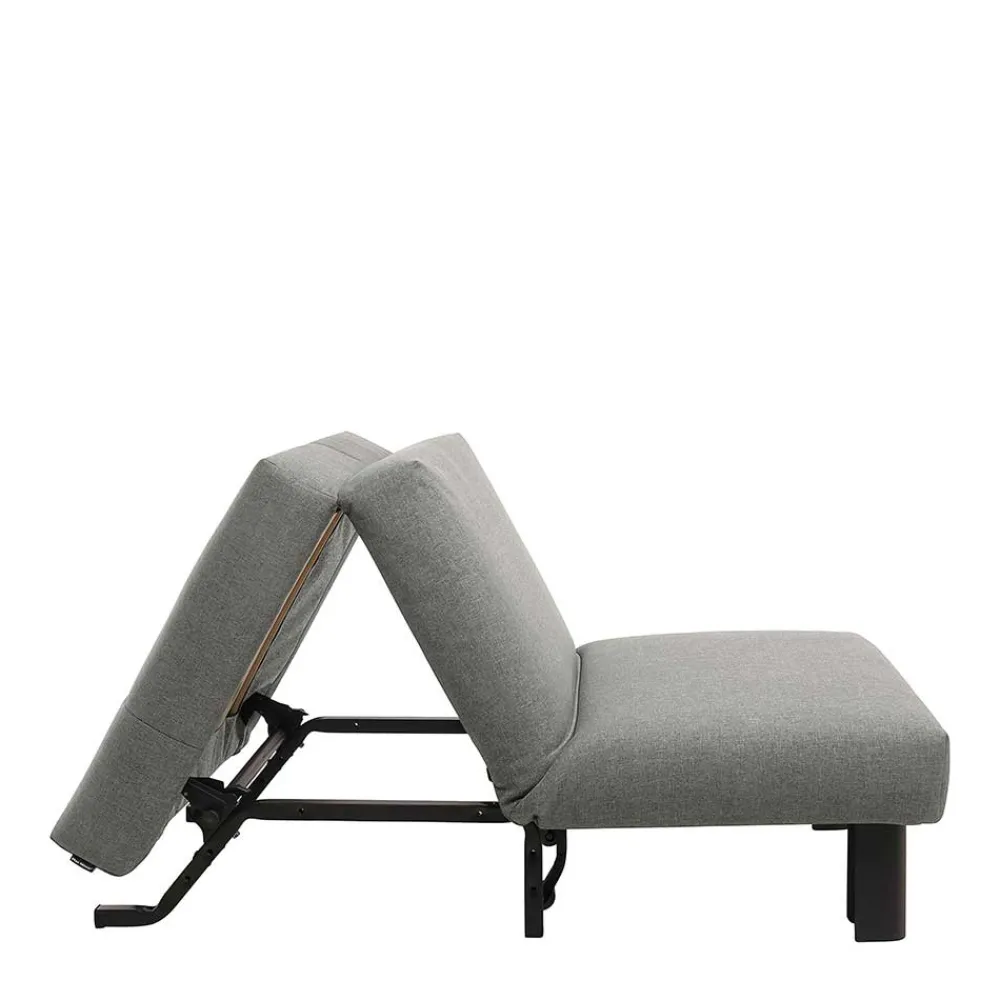 Wohnen Graue Möbel*Hellgrauer Schlafsessel mit 85 cm Breite - Miracella