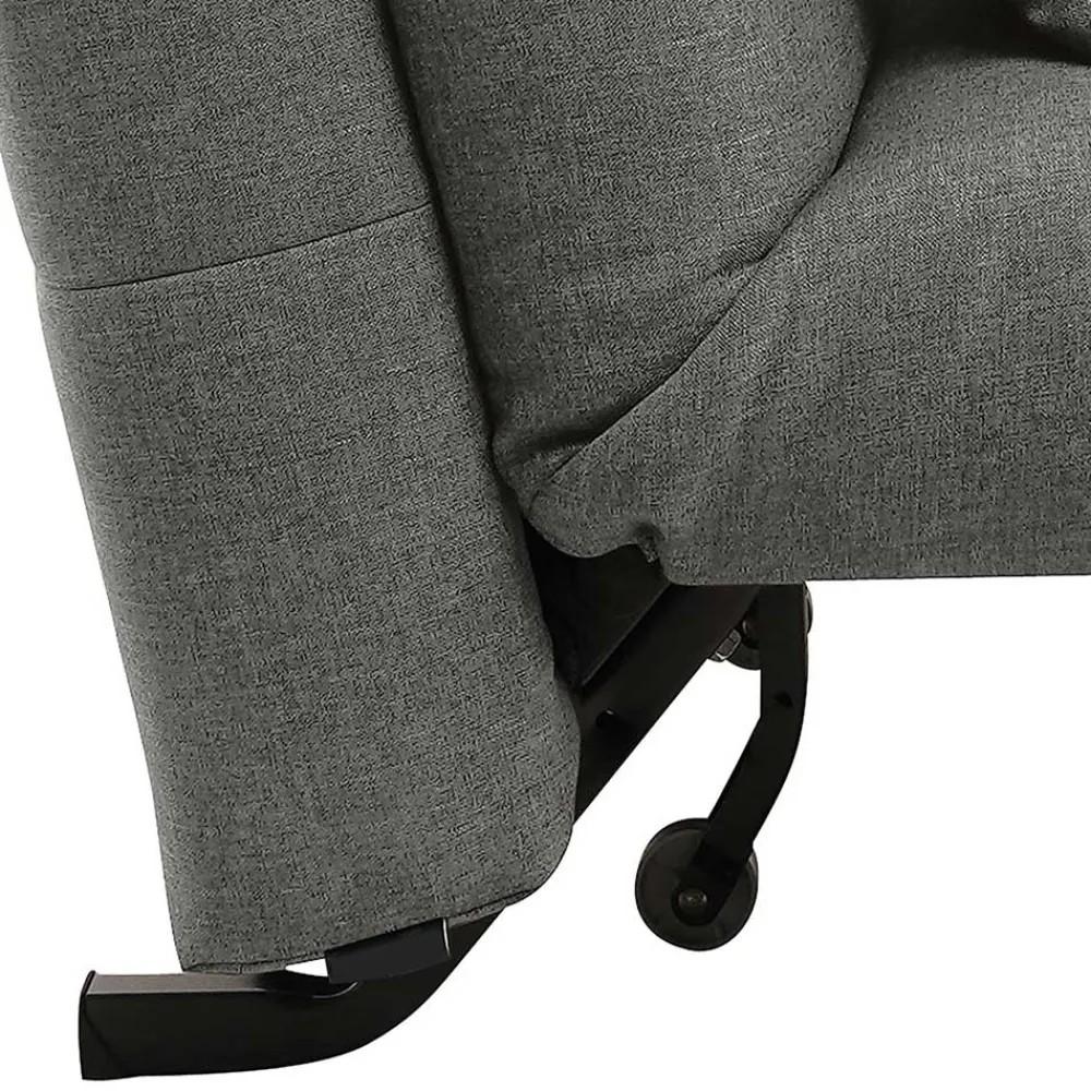 Wohnen Graue Möbel*Hellgrauer Schlafsessel mit 85 cm Breite - Miracella