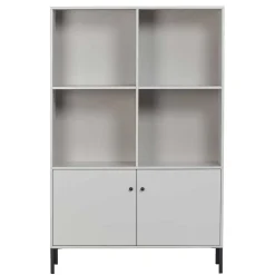 Wohnen Hellgrauer Schrank mit vier Fächern - Rocca