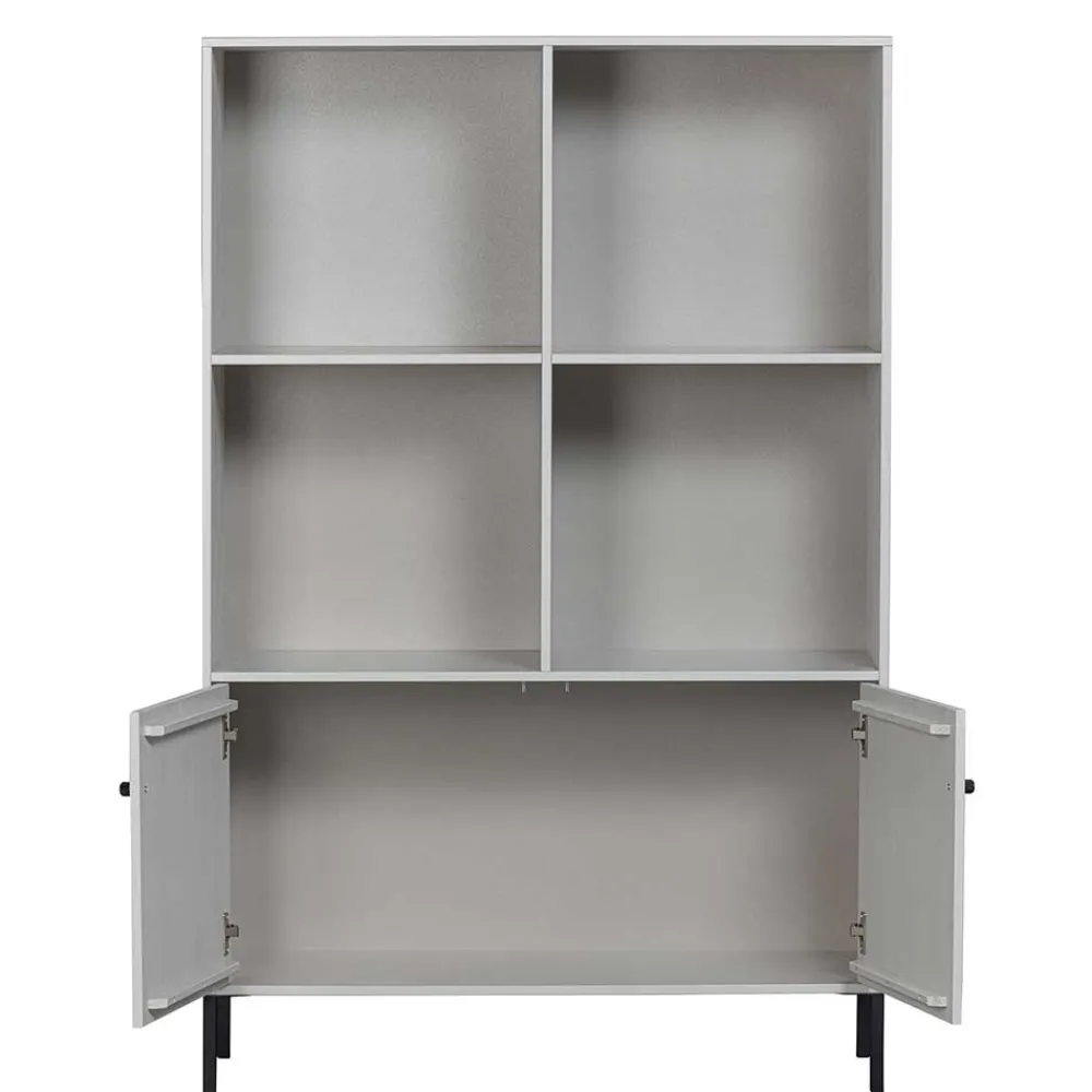 Wohnen Hellgrauer Schrank mit vier Fächern - Rocca