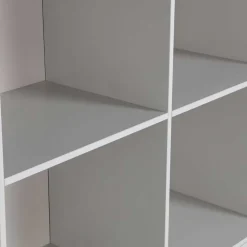 Wohnen Hellgrauer Schrank mit vier Fächern - Rocca