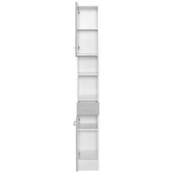 Wohnen Badezimmer Komplett*Hellgraues Badezimmermöbel Set günstig - Girios (vierteilig)