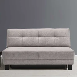 Wohnen Schlafsofas*Hellgraues Schlafsofa mit Bettkasten - Bino