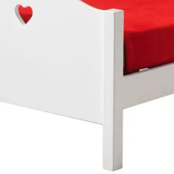 Wohnen Kinderzimmer Komplett|Kindermöbel*Herz Design Kinderzimmer in Weiß - Grandory (dreiteilig)