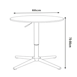 Wohnen Höhenverstellbarer Bartisch - Stehtisch - Adeass