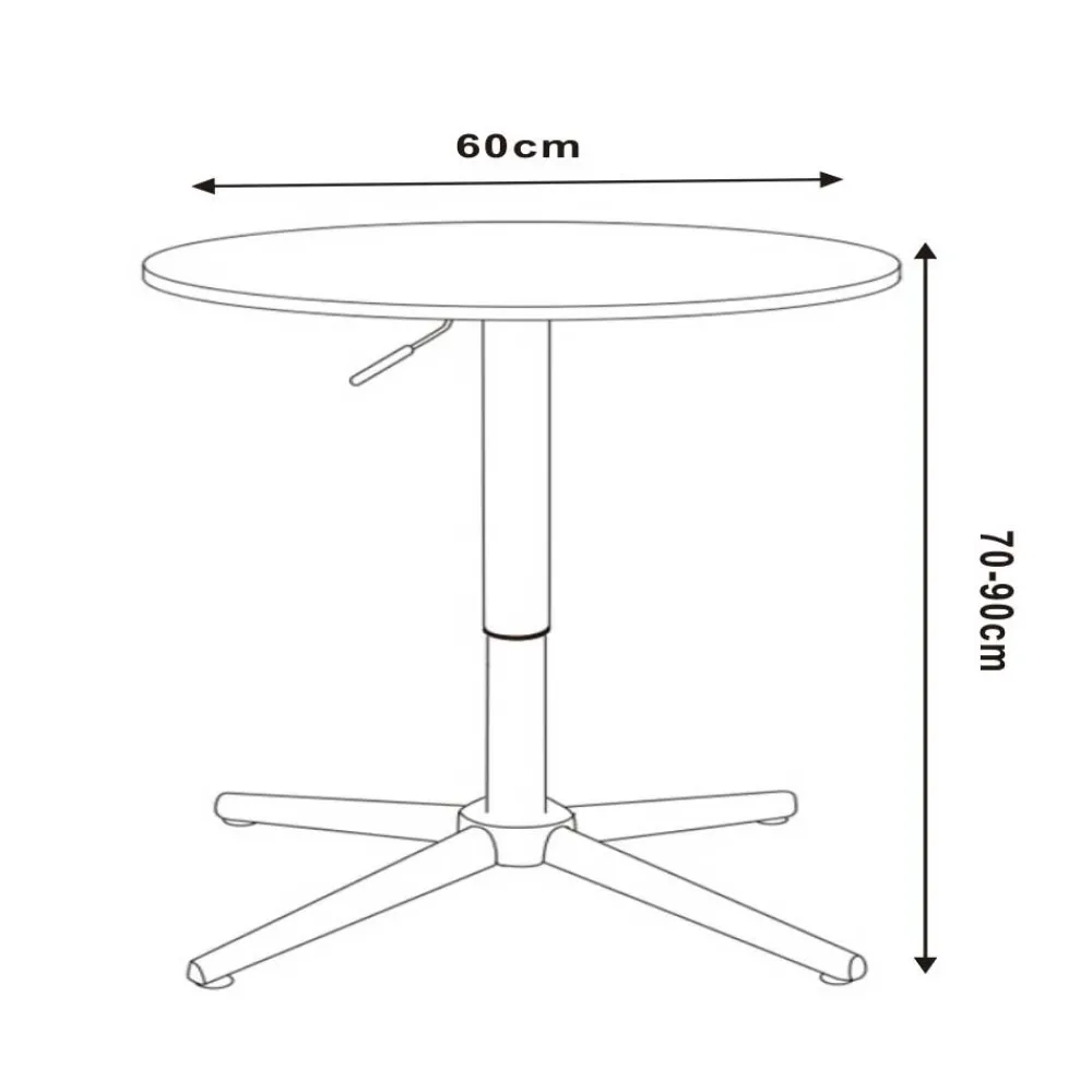 Wohnen Höhenverstellbarer Bartisch - Stehtisch - Adeass
